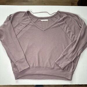 Free People We The Free Santa Clara Thermal Long Sleeve Waffle Knit Top